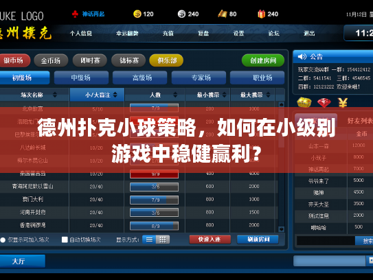 德州扑克小球策略，如何在小级别游戏中稳健赢利？