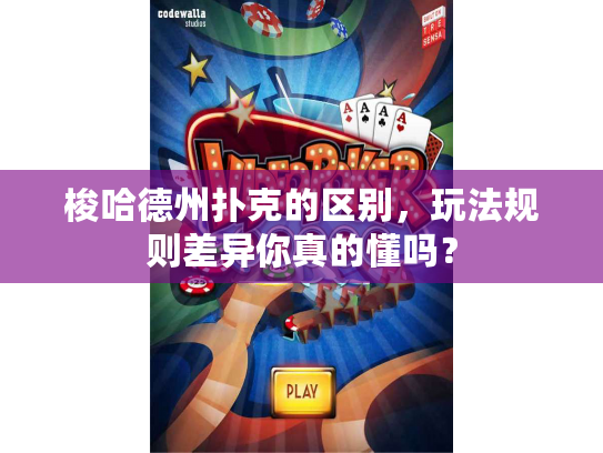 梭哈德州扑克的区别，玩法规则差异你真的懂吗？