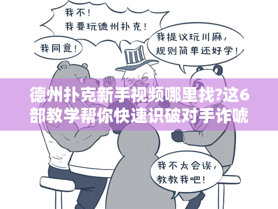 德州扑克新手视频哪里找?这6部教学帮你快速识破对手诈唬