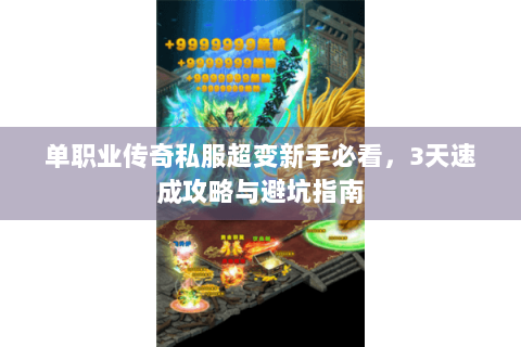 单职业传奇私服超变新手必看，3天速成攻略与避坑指南