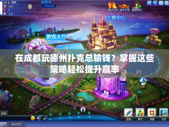 在成都玩德州扑克总输钱？掌握这些策略轻松提升赢率