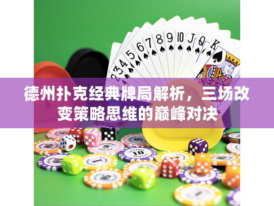 德州扑克经典牌局解析，三场改变策略思维的巅峰对决