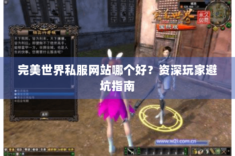 完美世界私服网站哪个好？资深玩家避坑指南