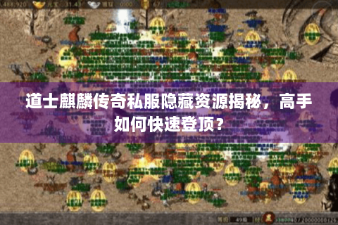 道士麒麟传奇私服隐藏资源揭秘，高手如何快速登顶？