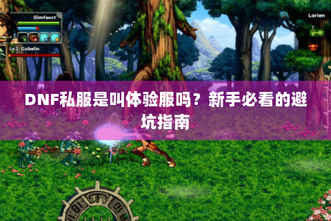 DNF私服是叫体验服吗？新手必看的避坑指南