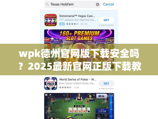 wpk德州官网版下载安全吗？2025最新官网正版下载教程来啦！