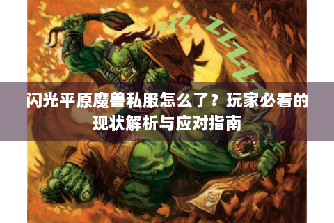 闪光平原魔兽私服怎么了？玩家必看的现状解析与应对指南