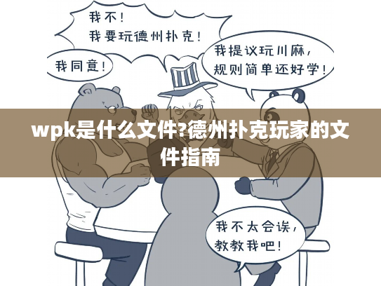 wpk是什么文件?德州扑克玩家的文件指南