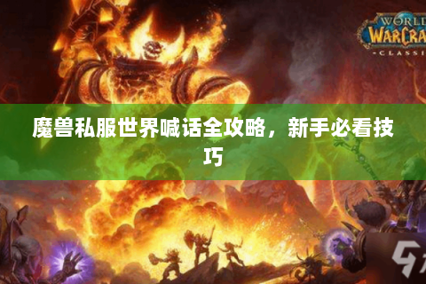 魔兽私服世界喊话全攻略，新手必看技巧