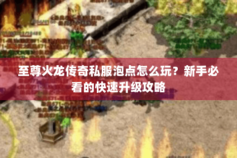 至尊火龙传奇私服泡点怎么玩？新手必看的快速升级攻略