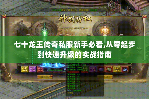 七十龙王传奇私服新手必看,从零起步到快速升级的实战指南