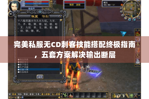 完美私服无CD刺客技能搭配终极指南，五套方案解决输出断层