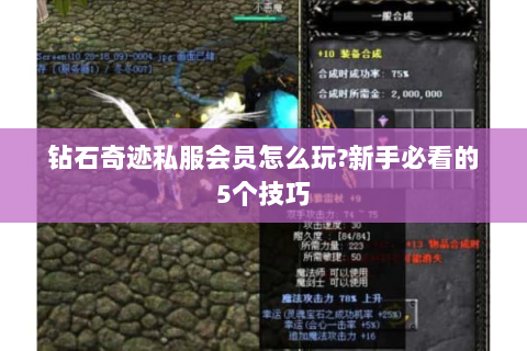 钻石奇迹私服会员怎么玩?新手必看的5个技巧