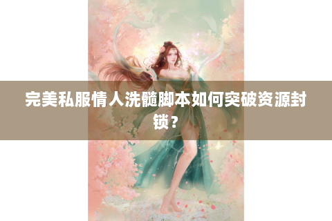 完美私服情人洗髓脚本如何突破资源封锁？