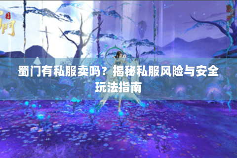 蜀门有私服卖吗？揭秘私服风险与安全玩法指南