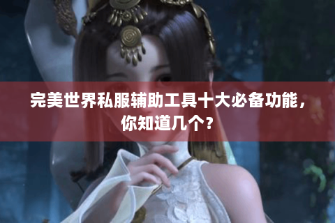 完美世界私服辅助工具十大必备功能，你知道几个？