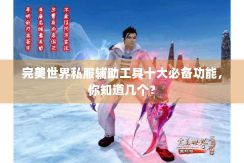 完美世界私服辅助工具十大必备功能，你知道几个？