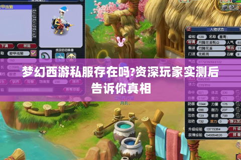 梦幻西游私服存在吗?资深玩家实测后告诉你真相