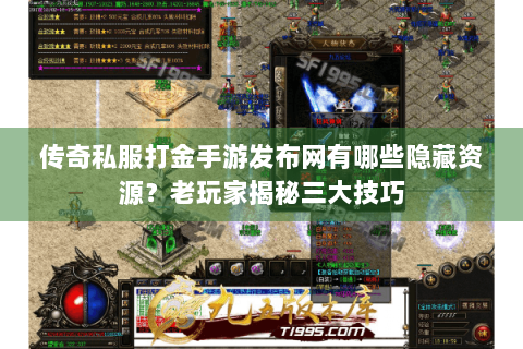 传奇私服打金手游发布网有哪些隐藏资源？老玩家揭秘三大技巧