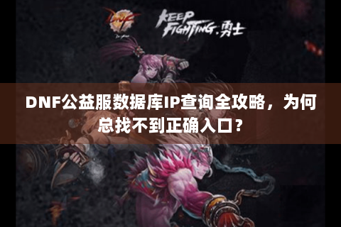 DNF公益服数据库IP查询全攻略，为何总找不到正确入口？