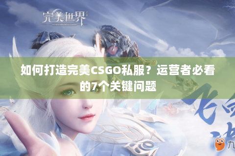 如何打造完美CSGO私服？运营者必看的7个关键问题