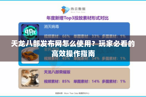 天龙八部发布网怎么使用？玩家必看的高效操作指南