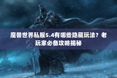 魔兽世界私服5.4有哪些隐藏玩法？老玩家必备攻略揭秘