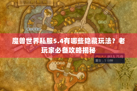 魔兽世界私服5.4有哪些隐藏玩法？老玩家必备攻略揭秘