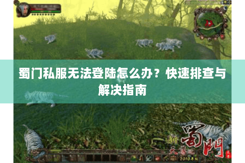 蜀门私服无法登陆怎么办？快速排查与解决指南