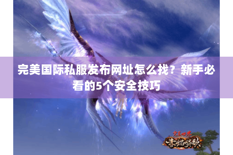 完美国际私服发布网址怎么找？新手必看的5个安全技巧