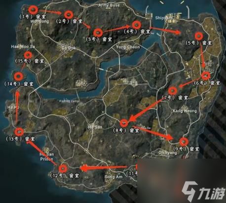 PUBG泰戈密室位置高清图分享