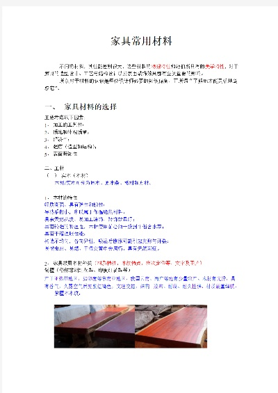 开放空间装扮材料盘点 家具制作材料汇总